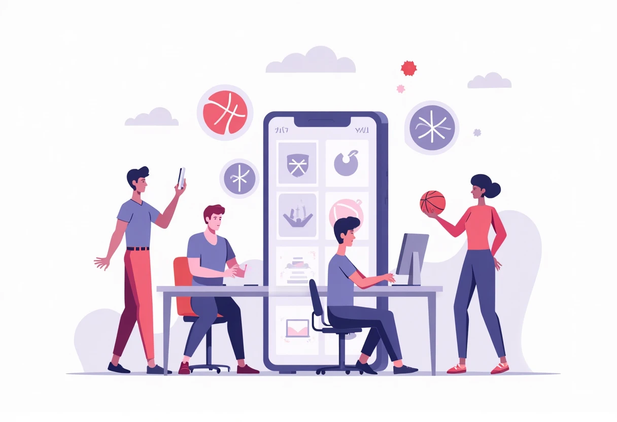 Community sports app interaction